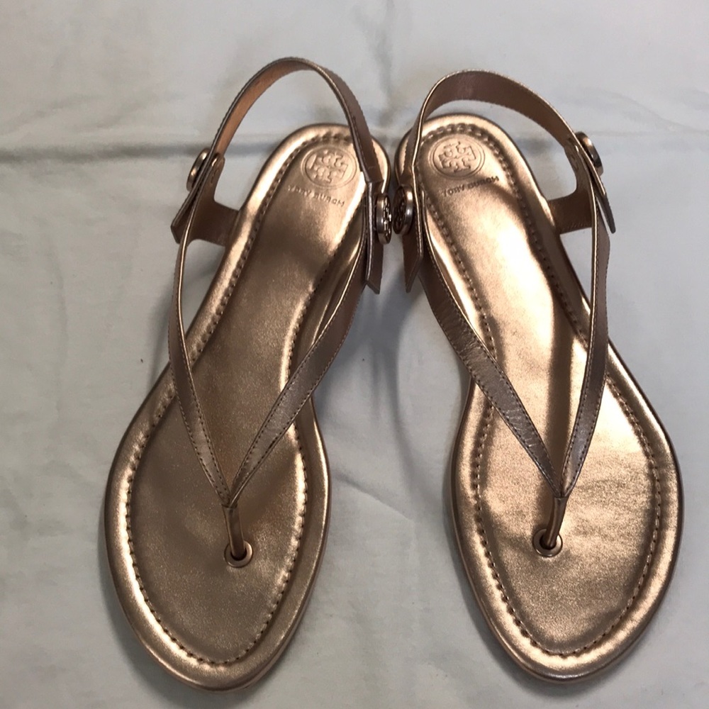 Rose gold sandals